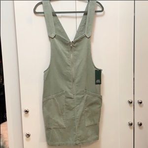 NEW! Wild Fable Green Corduroy Farmer’s Dress L